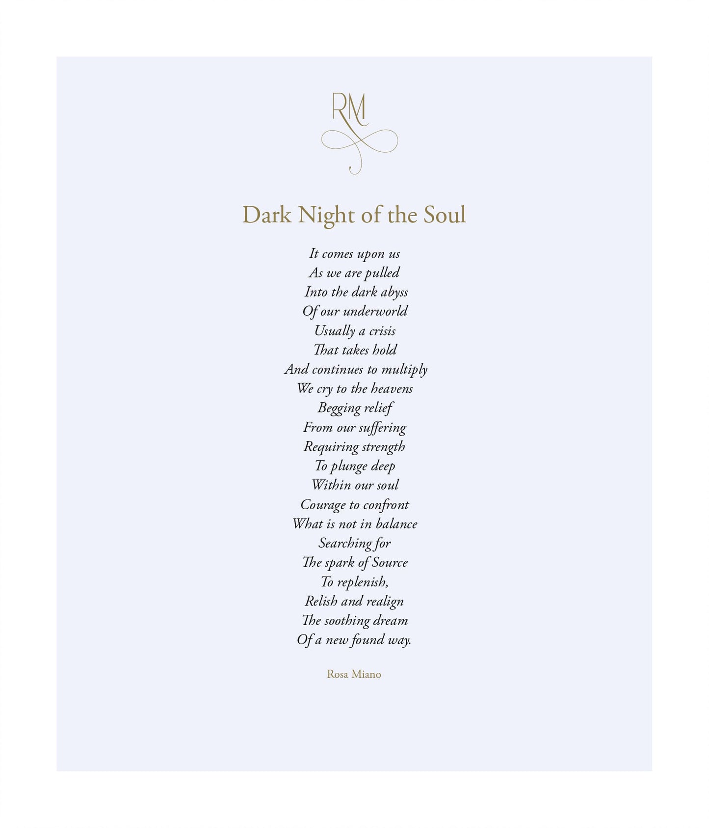 Dark Night of the Soul - Print